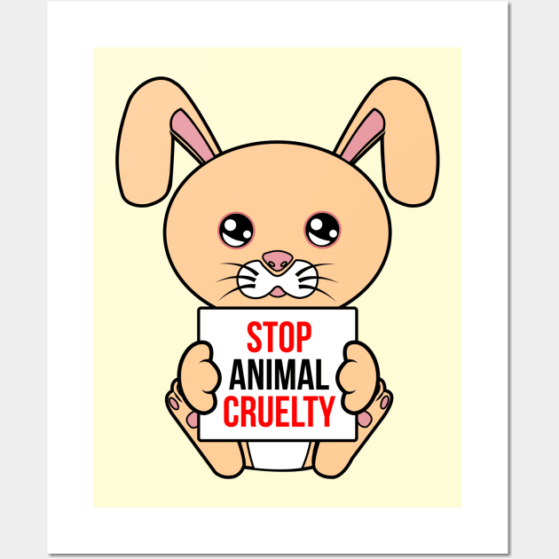 Stop Animal Cruelty Wall Art by JS ARTE